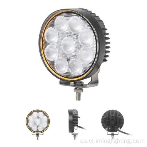 Lámpara LED de trabajo de LED de automóvil redondo de 4.5 pulgadas 25W 42W Road Motorcycle Tractors Luces de trabajo